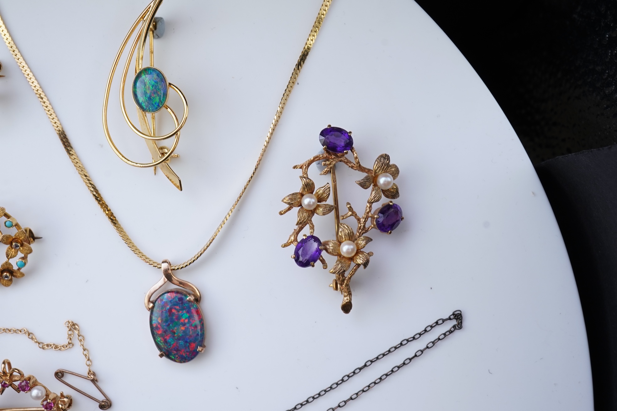 A large collection of jewels
